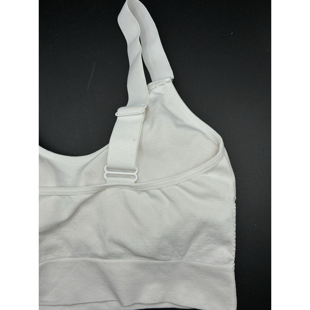 Juicy Couture White Sports Bra/Bralette Rhinestones & Padded Size 1X - Picture 5 of 6